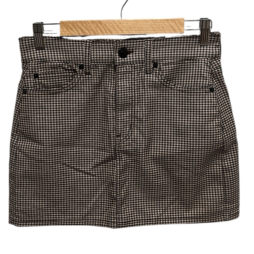 American Eagle Houndstooth Mini Skirt